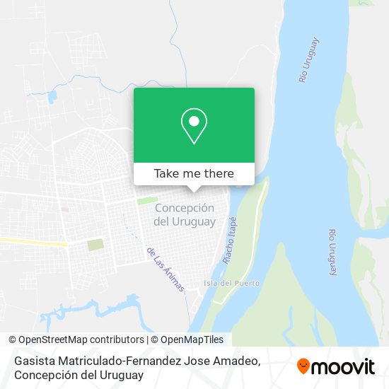 Gasista Matriculado-Fernandez Jose Amadeo map