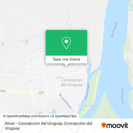 Alcec - Concepcion del Uruguay map