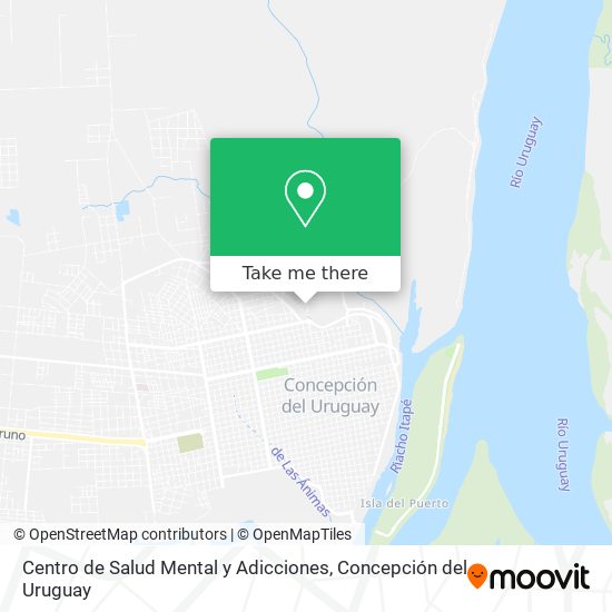 Centro de Salud Mental y Adicciones map