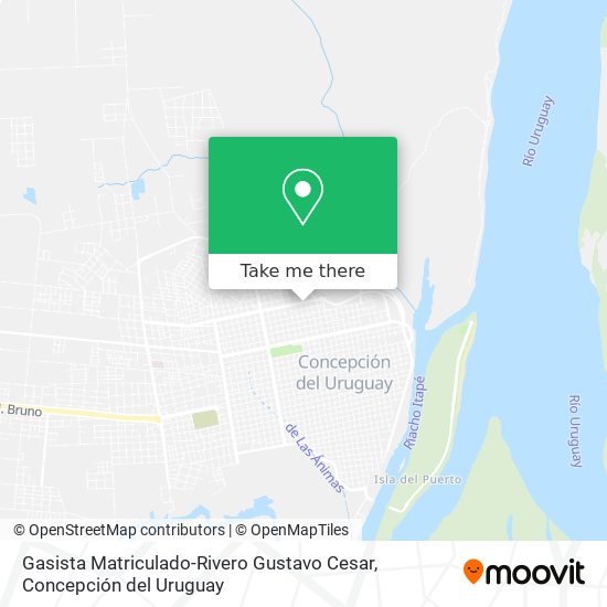 Mapa de Gasista Matriculado-Rivero Gustavo Cesar