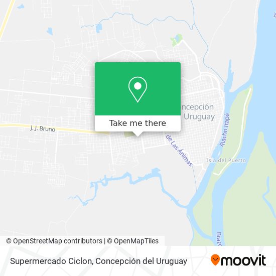 Supermercado Ciclon map