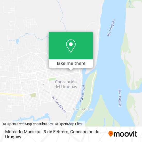 Mapa de Mercado Municipal 3 de Febrero