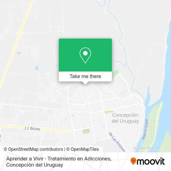 Mapa de Aprender a Vivir - Tratamiento en Adicciones