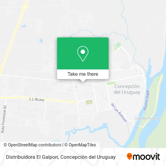 Mapa de Distribuidora El Galpon