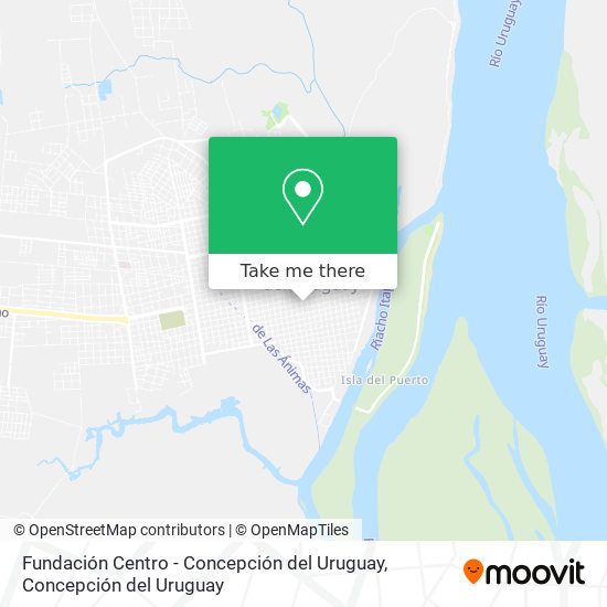 Fundación Centro - Concepción del Uruguay map