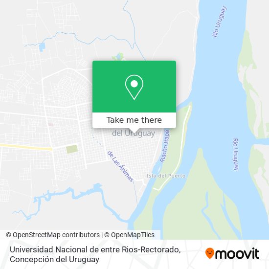 Universidad Nacional de entre Rios-Rectorado map