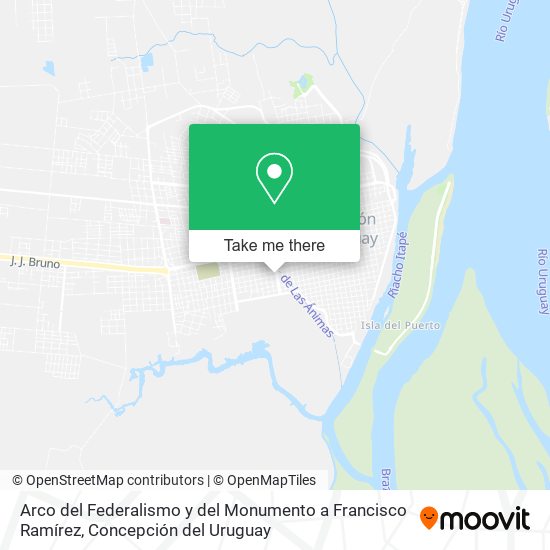 Arco del Federalismo y del Monumento a Francisco Ramírez map