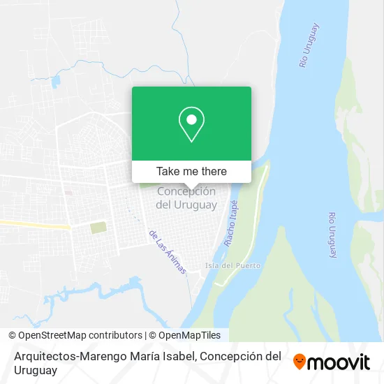 Mapa de Arquitectos-Marengo María Isabel