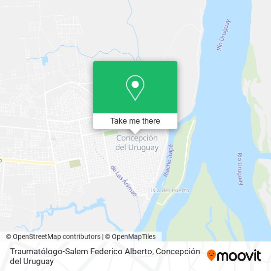 Mapa de Traumatólogo-Salem Federico Alberto