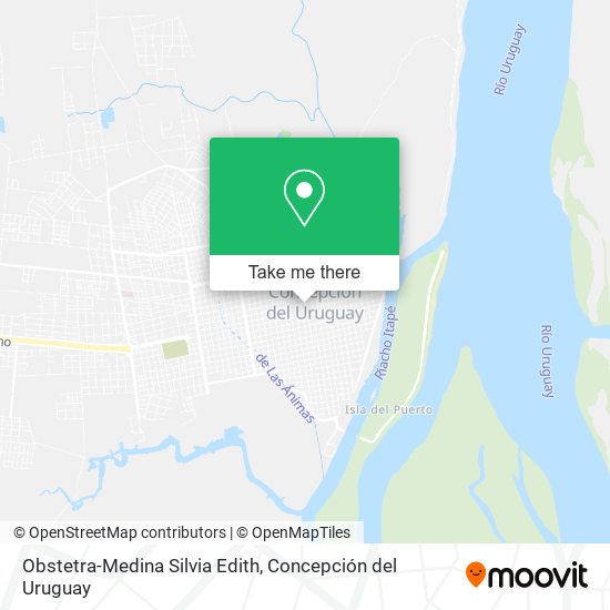 Obstetra-Medina Silvia Edith map