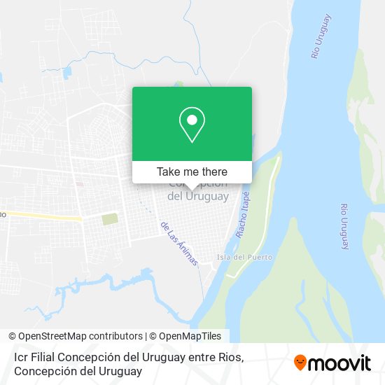 Icr Filial Concepción del Uruguay entre Rios map