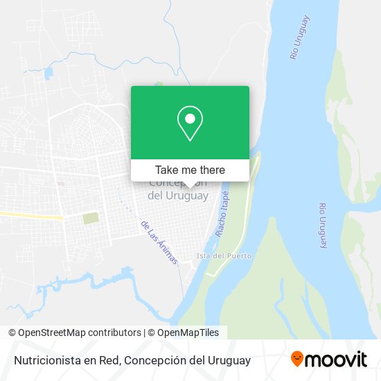 Nutricionista en Red map