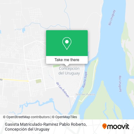 Mapa de Gasista Matriculado-Ramírez Pablo Roberto