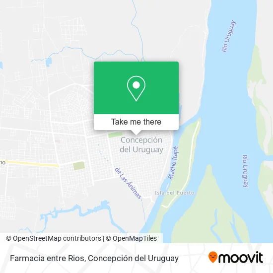 Mapa de Farmacia entre Rios