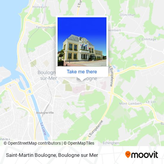 Mapa Saint-Martin Boulogne