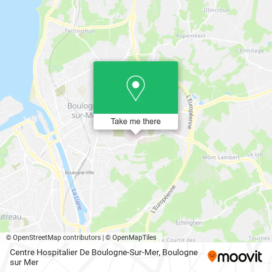 Centre Hospitalier De Boulogne-Sur-Mer map