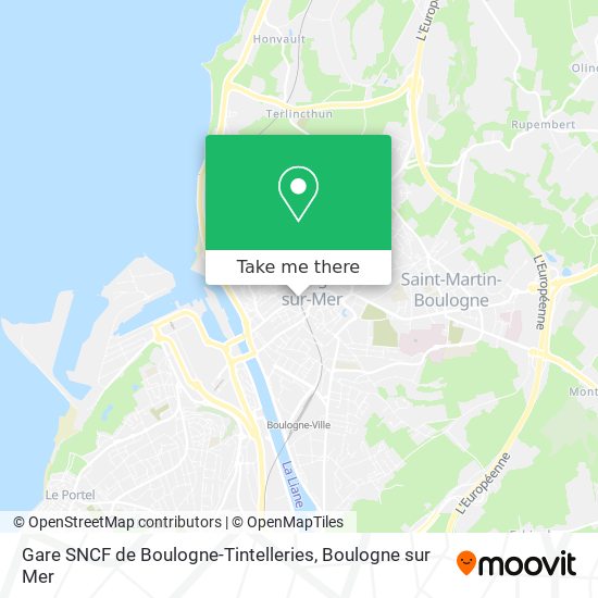 Mapa Gare SNCF de Boulogne-Tintelleries