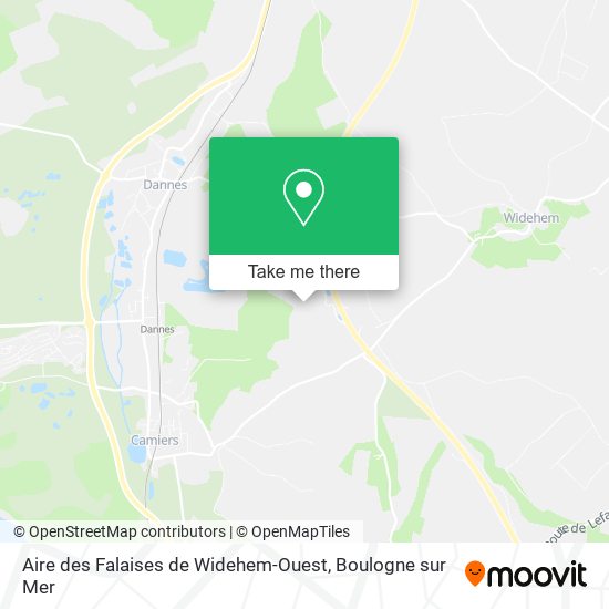 Aire des Falaises de Widehem-Ouest map