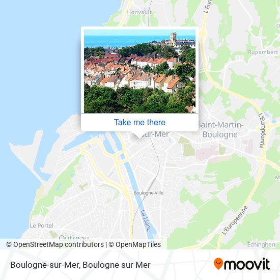 Mapa Boulogne-sur-Mer