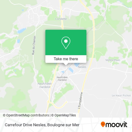 Mapa Carrefour Drive Nesles