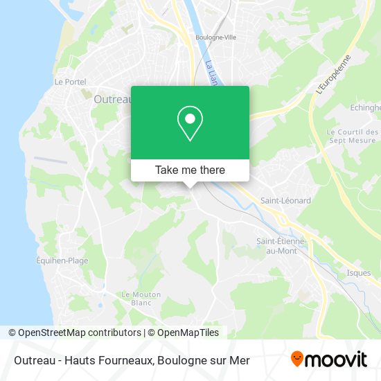 Outreau - Hauts Fourneaux map
