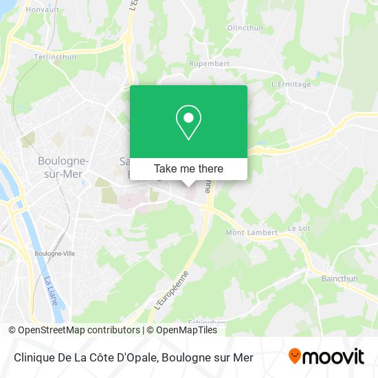 Clinique De La Côte D'Opale map