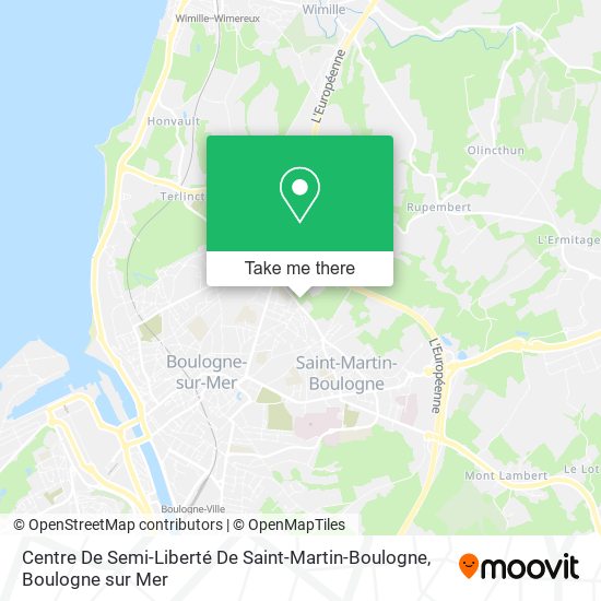 Mapa Centre De Semi-Liberté De Saint-Martin-Boulogne