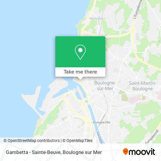Mapa Gambetta - Sainte-Beuve