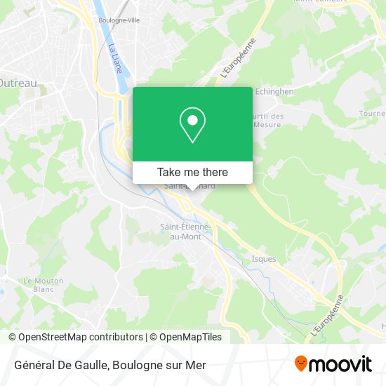 Général De Gaulle map