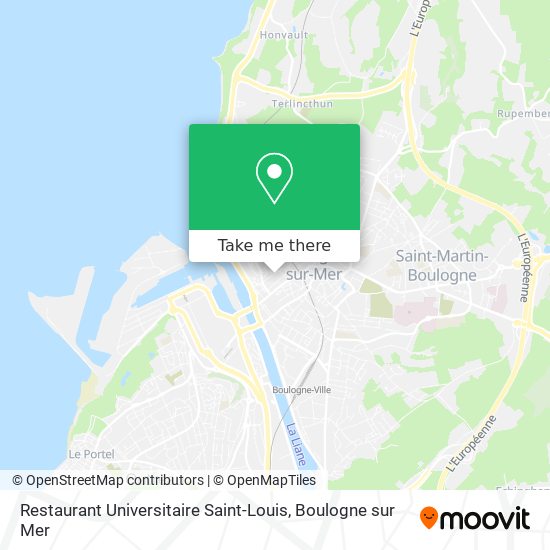 Restaurant Universitaire Saint-Louis map