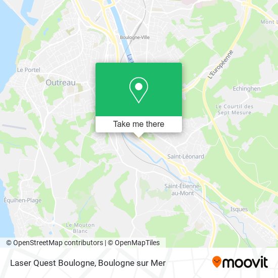 Laser Quest Boulogne map