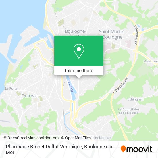 Mapa Pharmacie Brunet Duflot Véronique
