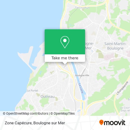 Zone Capécure map