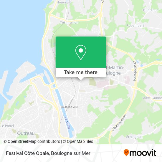 Mapa Festival Côte Opale