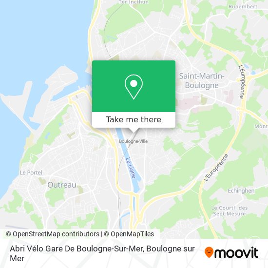 Mapa Abri Vélo Gare De Boulogne-Sur-Mer