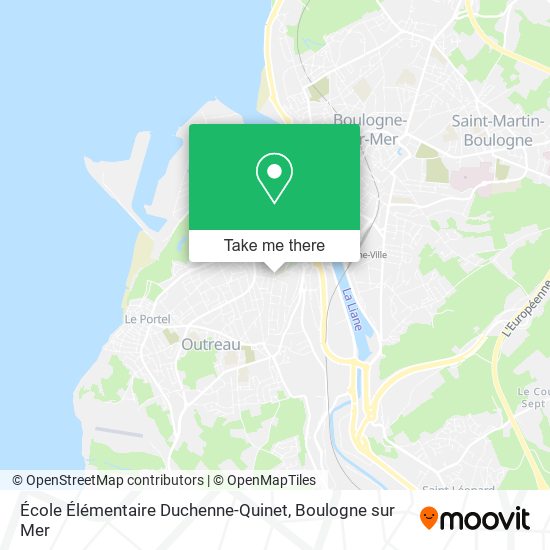 Mapa École Élémentaire Duchenne-Quinet