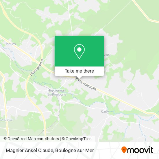 Mapa Magnier Ansel Claude