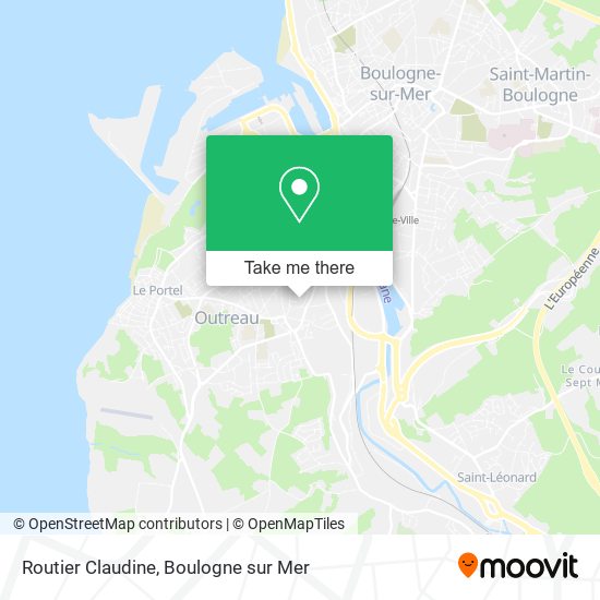 Routier Claudine map