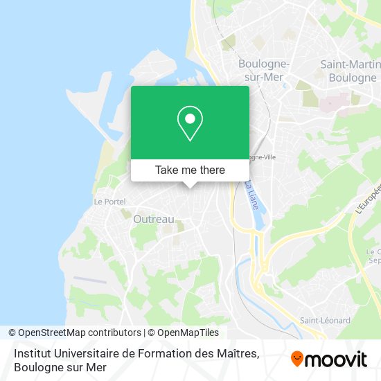 Mapa Institut Universitaire de Formation des Maîtres