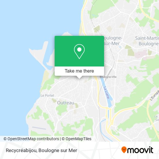 Recycréabijou map