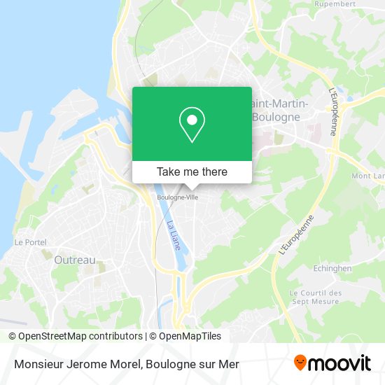 Mapa Monsieur Jerome Morel