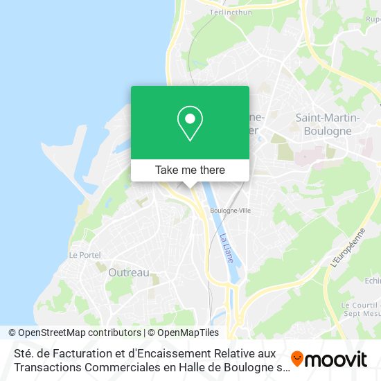 Sté. de Facturation et d'Encaissement Relative aux Transactions Commerciales en Halle de Boulogne s map