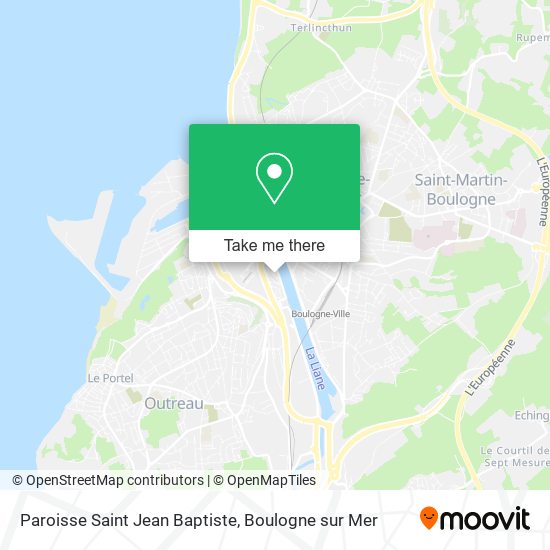 Mapa Paroisse Saint Jean Baptiste