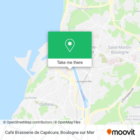Mapa Café Brasserie de Capécure
