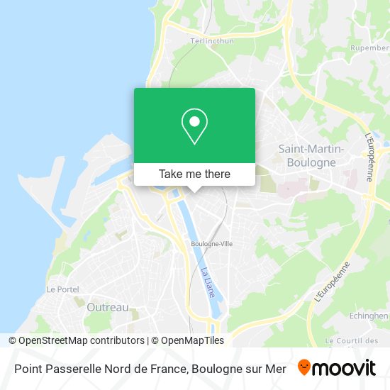 Point Passerelle Nord de France map