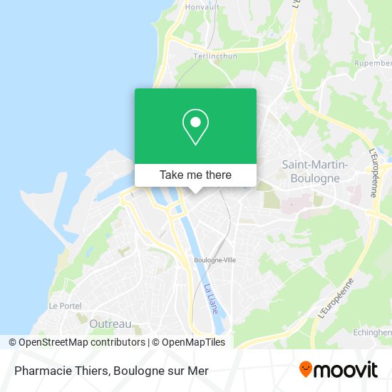 Pharmacie Thiers map