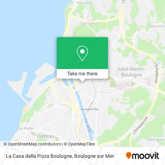 Mapa La Casa della Pizza Boulogne