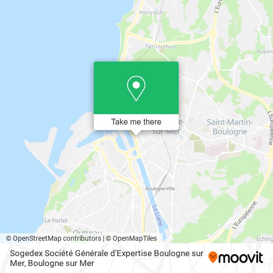 Sogedex Société Générale d'Expertise Boulogne sur Mer map