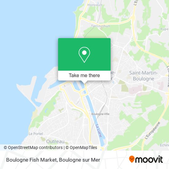 Mapa Boulogne Fish Market
