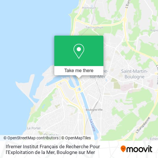 Mapa Ifremer Institut Français de Recherche Pour l'Exploitation de la Mer